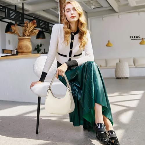 Small Tote Shoulder Bags Purses for Women Retro Classic Crossbody Bags Cute Clutch Purse and Handbag - color: 0-4-beige