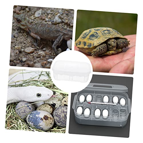 COLLBATH Reptile Breeding Box with Double Design for Hatching Geckos and Snakes Incubation Container for Lizard Eggs Material for Protection