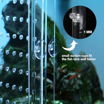 Aquarium Divider Clear 10/15/20 Gallon Fish Tank Divider with Suction Cups (10 Gallon) - size: 10 Gallon