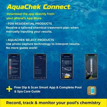 AquaChek Salt Test Strip Titrators for Pools - Salt Water Pool Test Strips for Sodium Chloride - Quick and Accurate Results - Professional Water Quality Testing Kit (10 Strips) - size: 1-Pack