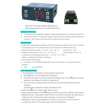 Digital Temperature Controller SF-102