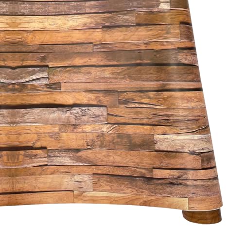 Yifely Self-Adhesive Shelf Liner Removable Tabletop Protect Paper for Covering Rent House Shelving Drawers, Rustic Wood Grain, 17.7 Inch by 9.8 Feet