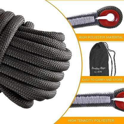 Climbing Rope, Rappelling Rope - color: Black, size: 165FT