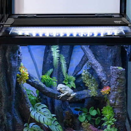 REPTI ZOO UVB Light for Reptile 10.0, 18 inch UVB Reptile Light Bulb with Dimming for Desert Animal Bearded Dragon Snake Gecko Lizard Iguanas Turtles Chameleons, LED Lamp Fixture Controller (12W) - size: 18 inch