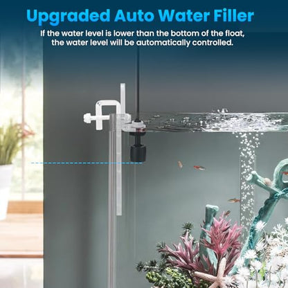 Auto Top Off System Aquarium - Smart Automatic ATO System for Saltwater | Water Level Controller Kit for Fish Tank Aquarium (with Submersible Pump)