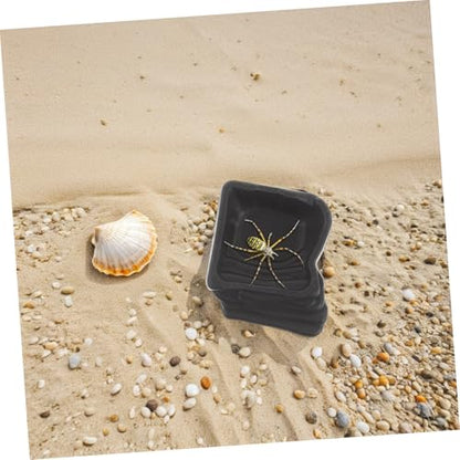 10pcs Reptile Water Dish and Food Bowl Set, Small Insect Feeder, Crickets, 2.2 X 1.8 Inch Feeding Cups for Terrarium Enclosures