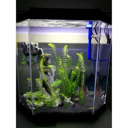 15 inch LED Aquarium Light, 8W Fish Tank Light Underwater Light Submersible Crystal Glass Lights, 9.2ft/2.8m Long Wire Length, White - size: 15 inch