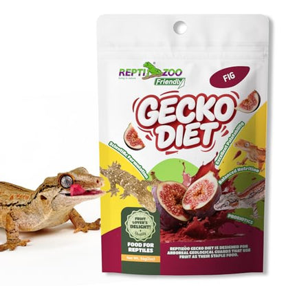 Gecko Food, Fruit Mix Fig and Insects Gecko Diet 2 oz