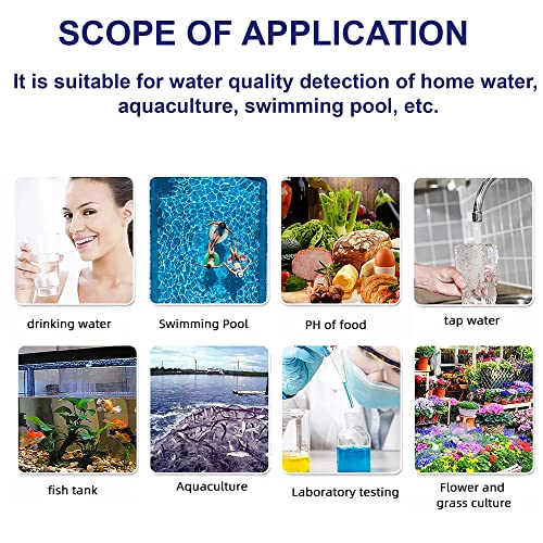 Water Quality Tester, Digital PH Meter with ATC, 4 in 1 pH/EC/TDS/Temperature 0.01 Resolution High Accuracy Pen Type Device for Pools, Drinking Water, Aquariums - style: 4 in 1 liquid tester pH/TDS/EC/Temp blue
