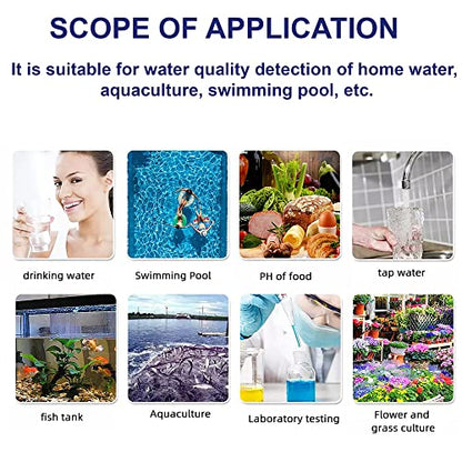 Water Quality Tester, Digital PH Meter with ATC, 4 in 1 pH/EC/TDS/Temperature 0.01 Resolution High Accuracy Pen Type Device for Pools, Drinking Water, Aquariums - style: 4 in 1 liquid tester pH/TDS/EC/Temp blue