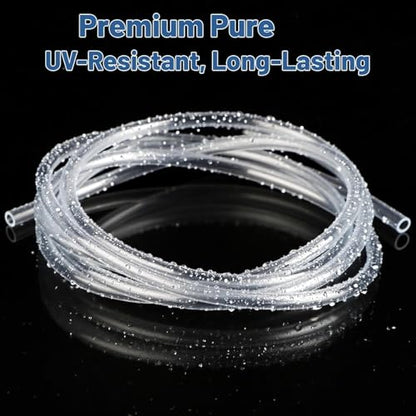 3/16" Aquariums Airline Tubing 25 Feet Standard Aquarium Tubing for Fish Tank Flexible Air Hose Pure Hose Aquarium Garden Terrarium Pond - size: 25 feet