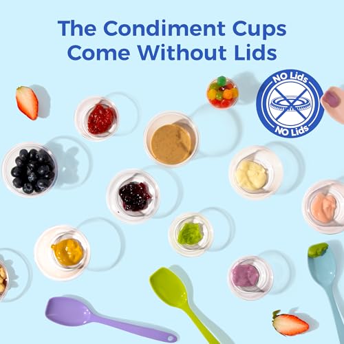 Fit Meal Prep 4 oz BPA Free Condiment Cups, No Lids, Stackable, Multi-Purpose, 250 Pack - size: 4 oz