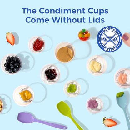 Fit Meal Prep 4 oz BPA Free Condiment Cups, No Lids, Stackable, Multi-Purpose, 250 Pack - size: 4 oz