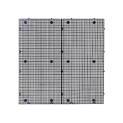 Plastic Grid Divider Tray Egg Crate Louvre Aquarium Fish Tank | 8pcs Bottom Isolation with Bracket - size: 8pcs Black
