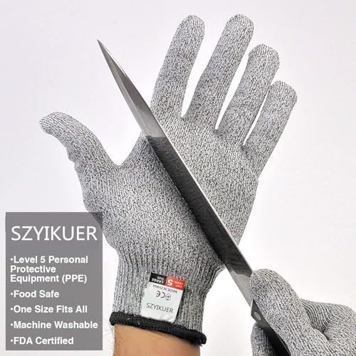 4 Pcs Small Cut Resistant Gloves Food Grade Level 5 Hand Protection,Kitchen Cut Gloves (2 Pairs (Small(palm Diameter 2.80-3.35inch)) - size: Small (Pack of 4)