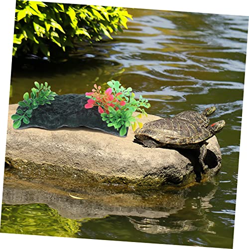 Totority 1set Tortoise Basking Platform Turtle Climbing Area Safe Basking for Reptiles for Water Turtles Frogs and Lizards Aquarium