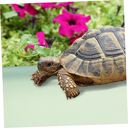 Reptile Carpet Lizard Bedding Tortoise Enclosure Mat Non-Slip Snake Bedding for Crested Gecko Tank - color: Light Green