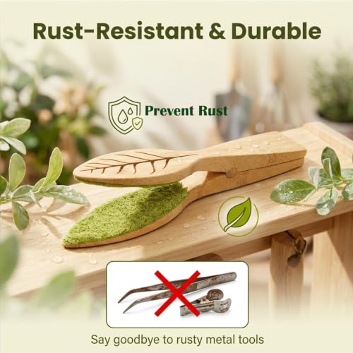Plant Leaf Cleaning Tongs, Portable House Plant Leaf Cleaning Tongs, Household Cleaning Tools Garden Tools, Cleans Both Sides of Leaves, Dust Removal for Indoor Outdoor