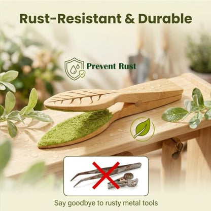 Plant Leaf Cleaning Tongs, Portable House Plant Leaf Cleaning Tongs, Household Cleaning Tools Garden Tools, Cleans Both Sides of Leaves, Dust Removal for Indoor Outdoor