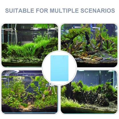Blue Fish Breeding Plate Suction Cup Aquarium Spawning and Isolation Divider for Fish Tanks Sturdy Reptile Platform for Hatching and Transport
