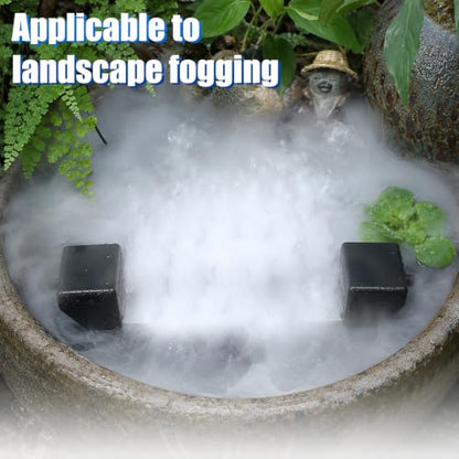 Ultrasonic Mist Maker Fogger 10 Heads, 9000ml/H 400W Pond Fogger with Float, IP67 Waterproof Power Supply, 304 Stainless Steel Ultrasonic Mister with Auto Shut-Off for Pond,Fountain,Garden,Halloween - size: 10 HEAD