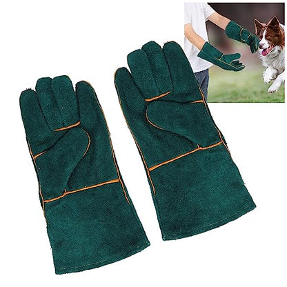 Animal Handling Gloves Bite Proof, Animal Handling Gloves, Animal Handling AntiBite Gloves Puncture & Scratch Resistant for Cat Dog Snake Falcon Grabbing Reptile (Small)