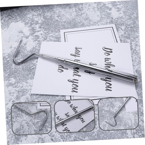 2pcs Telescoping Stainless Steel Snake Hooks Reptile Catching Tools with Easy Grip Handles for Safe and Snake Handling