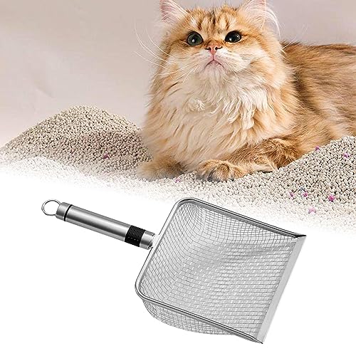 Cat Litter Scooper Pet Sifter Scooper Cleaners Scoop Sand Sifter Scooper for Hamster Aquarium Small Animals Kitten, Mesh Spacing 5 - size: Mesh Spacing 5
