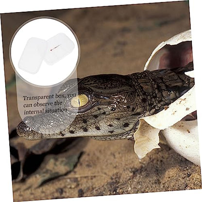 Didiseaon Reptile Breeding Box with Thermometer Professional Egg Incubator for Gecko Lizard and Reptile Hatching Easy to Clean and Manage Incubation Tray