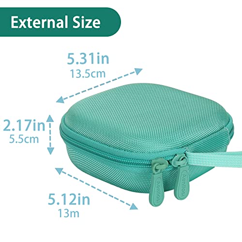 Aenllosi Hard Case for Moonlite Mini Projector Gift Pack fits upto 20 | EVA case construction, Water-resistant design, Dust-resistant design, Smooth zipper access, Carry handle, Case only - color: Mint