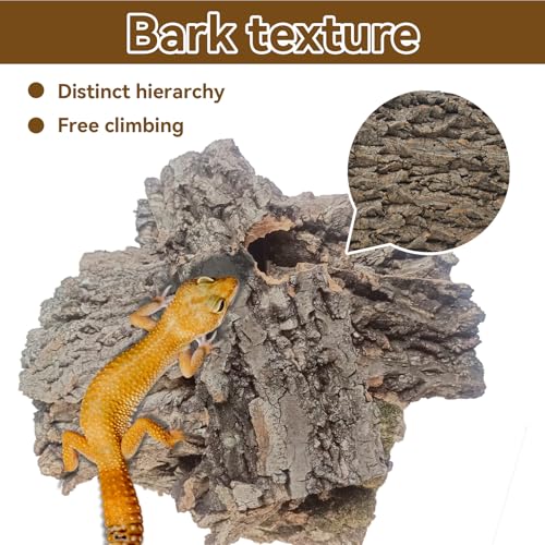 Reptiles Cork Bark Bits Substrate,1 LB Terrarium Bark Bedding Bulk for Geckos Snake Isopods Bearded Dragon Spiders Lizard Tarantula Hermit Crabs - size: 【1.0 LB】