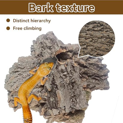 Reptile Cork Bark Substrate,1.5 LB Natural Tree Bark for Terrarium Wood Gecko Climbing Bark Bedding Bulk Habitat Decor for Bearded Dragon Spider Lizard Tarantula Hermit Crab - size: 【1.5 LB】