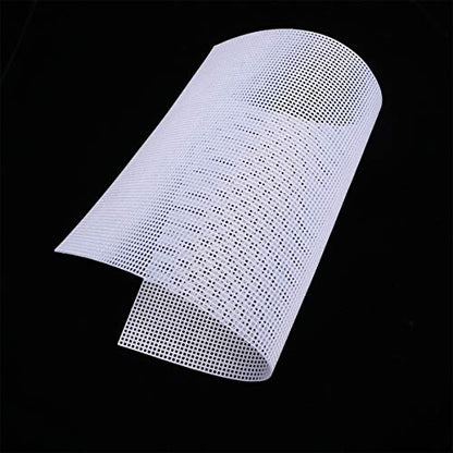 5PCS Plastic Fish Plastic Canvas Aquarium décor Tank dividers Black mesh Grid Reptile Terrarium Fish Tank Divider 5 Gallon frag Rack Betta Crawl White Crafts
