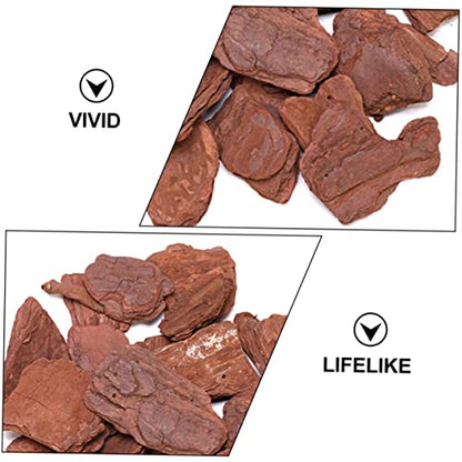 Happyyami 1pack Reptiles Breeding Box Pine Bark Substrate for Tortoise Habitat Decoration Natural Pine Material Pack for Reptiles and Animals