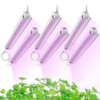 Grow Light for Indoor Plants, 4ft T8, 270W (6 x 45W), Super Bright Full Spectrum Sunlight LED Grow Lights, 6-Pack - size: 4FT-6pack