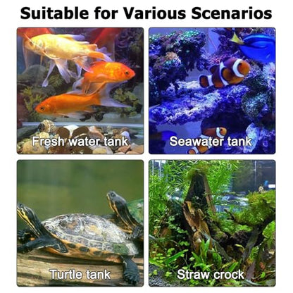 MiOYOOW Aquarium Heater, 15/25W USB Fish Tank Heater with LED Digital Temperature Display for Tanks Under 3/5L