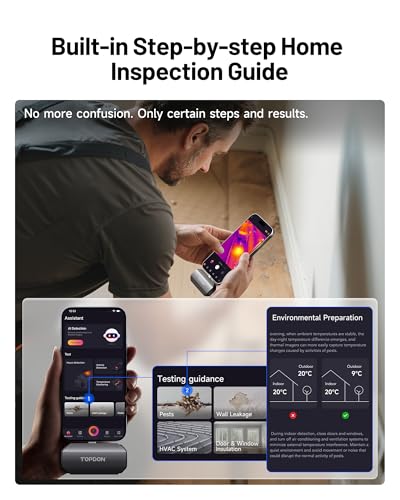 TOPDON TC002C Duo Thermal Imaging Camera for Any USB-C iPhone iPad Android | 512 x 384 Super Resolution, 256 x 192 IR Resolution Imager, 40mK NETD, -4°F~1022°F Temp Range, 25Hz Refresh Rate, Grey