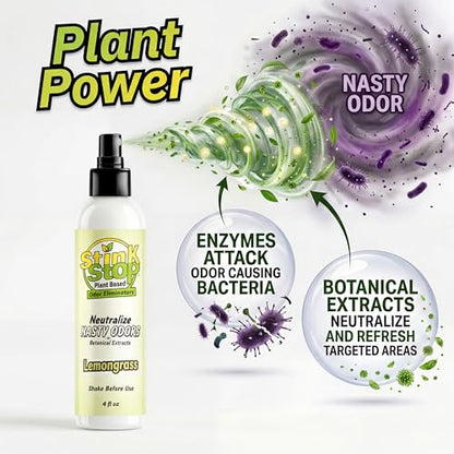 Plant-Based Odor Eliminator Spray: Multi-Use Natural Odor Neutralizer for Bathrooms, Trash Cans, Diaper Pails, Cars, Shoes, Pet Odors, Post Poop and Musty Rooms (8 fl oz, Sweet Orange) - size: 8 Fl Oz (Pack of 1)