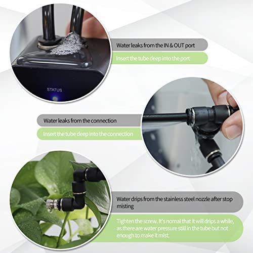 moistenland Reptile Humidifier, Misting System for Terrariums, Automatic with Adjustable Spray Nozzles, Black