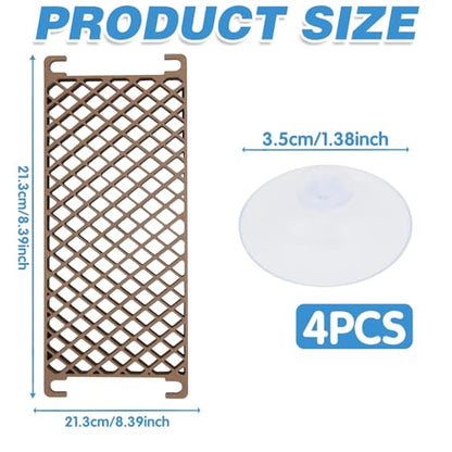 3D Printed Hermit Crab Ladder Toy - PLA Climbing Wall Accessory with 4Pcs Suction Cups for Reptile Habitat Decor, Tank, Aquarium Decoration & Small Animal Enrichment