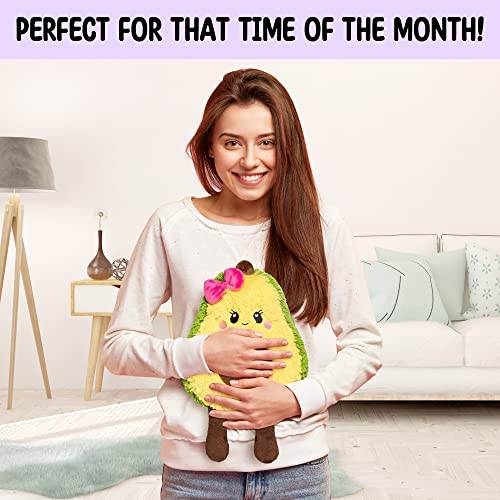 Avocado Microwavable Unscented Heating Pad for Women and Kids- Cute Soft Cozy Pillow Plush Heatable Warm Stuffed Animals - Kawaii Hot and Cold Plushie Food Toy - Avocado Gifts for Girls and Boys - style: Augusta