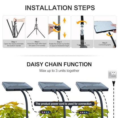 25 Watt Grow Light with Stand, Enough Bright, NO Need Adapter, 4/8/12/16/20H 5-Mode Timer, Natural Sunlight Full Spectrum Plant Growing Lamps for Tall Houseplants & Bonsai Tree - size: 1Head Stand(25W)
