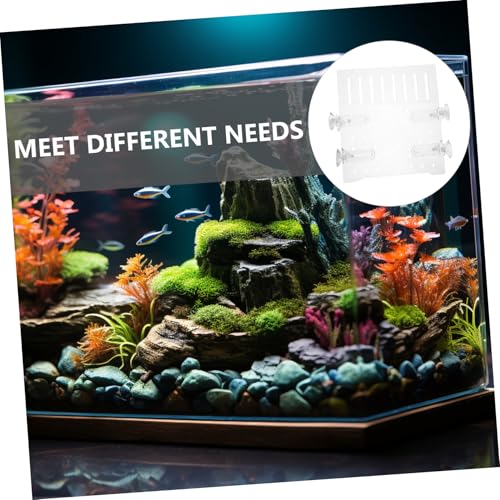 Clear Acrylic Fish Tank Divider Adjustable Aquarium Isolation Board with Micro Holes Easy to Clean Separator for Various Tank High and Fish Separation
