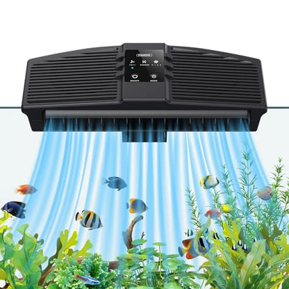 PAIZOO Aquarium Fan for Axolotl with 3 Speed Modes for 10-30 Gallon Tank | Effective Cooling 3-7℉, Powerful Dual Motors, 3600RPM, Ultra-Quiet Aquarium Cooler for Axolotl Betta Fish Accessories - size: PZBC-1