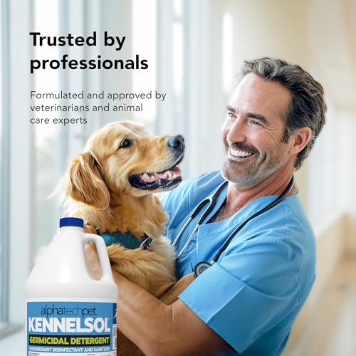 ATP KennelSol Disinfectant & Cleaner for Kennels, 128 fl oz, 1 ct | EPA-Registered, Concentrated Formula, Industrial Germicidal Detergent and Deodorizer for Shelters and Rescue Organizations - size: 128 Fl Oz (Pack of 1)