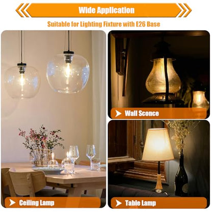 winsaLED LED Light Bulb 40 Watt Equivalent, 2700K 4W ST19, Non-Dim, 12 Pack | Soft Warm White LED Edison Bulbs, 450LM, E26 Medium Base, High CRI 90+ - color: 2700k-soft White