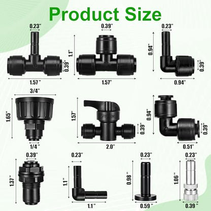 86 Pack 1/4 Reptile Mister Nozzles Kit, Reptile Misting System | 1/4"Reptile Misting System Fittings,360 Degree Adjustable Misting Spray Nozzles for Aquarium,Vivarium,Plants, Amphibians - size: 84 Pack Mister Nozzles Kit