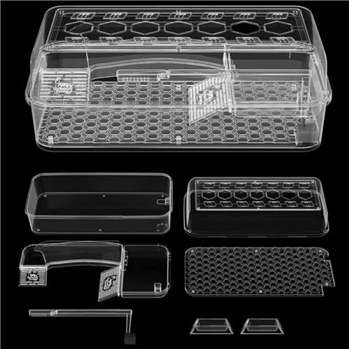 Reptile Tank Turtle breeding Tank Sun Drying Platform Climbing Household Desktop Easy Assembly(Medium) - size: Medium