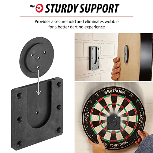 Viper QuickFit Dartboard Mounting Bracket, Universal Dart Board Mount Kit with Track Slider System and Oche Measuring Tape, Wall Mounting Hardware