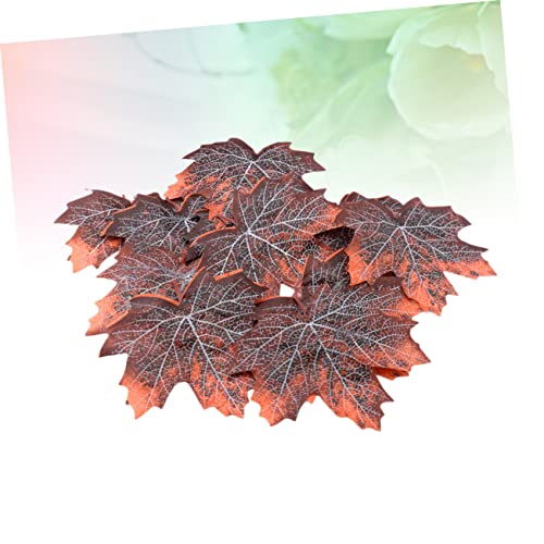 POPETPOP 12pcs Maple Leaf Litter Reptile Cage Decor Reusable Pet Habitat Decoration for Lizards Snakes Frogs Terrarium Accessories